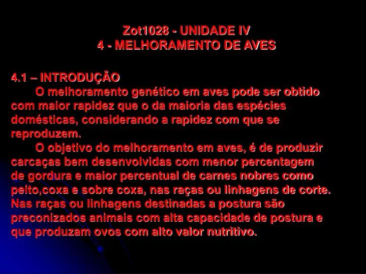 Unidade IV