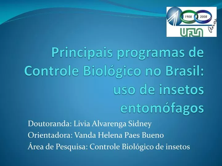 principais programas de controle biol gico no brasil uso de insetos entom fagos