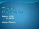 Wideband Communications - slide 1