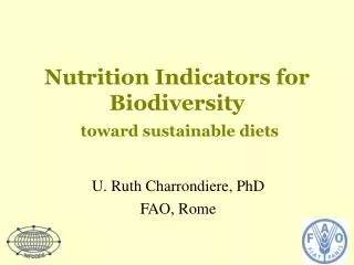 nutrition indicators for biodiversity toward sustainable diets