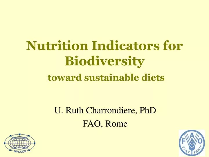nutrition indicators for biodiversity toward sustainable diets