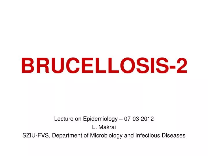 brucellosis 2