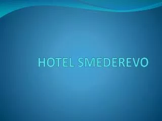 hotel smederevo