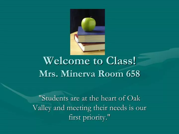 welcome to class mrs minerva room 658