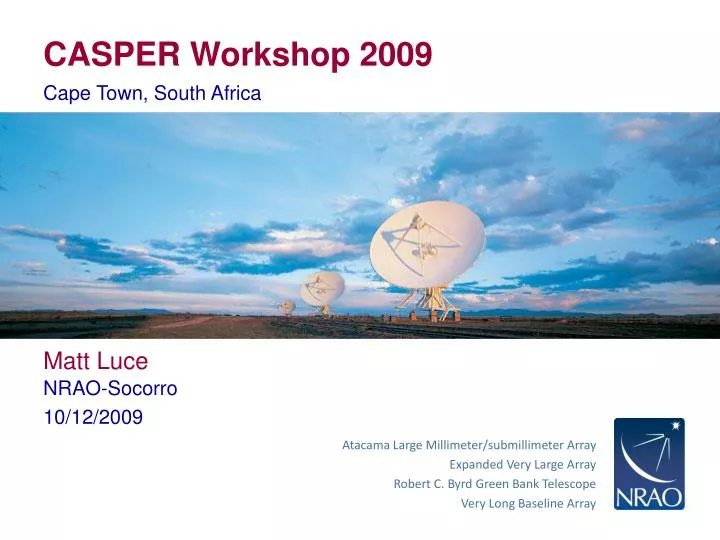 casper workshop 2009