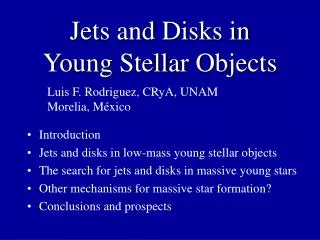 Jets and Disks in Young Stellar Objects
