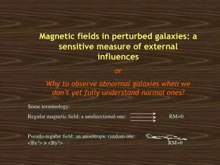 Magnetic fields in perturbed galaxies: a sensitive measure of external influences or