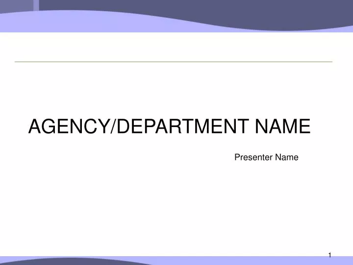 agency department name