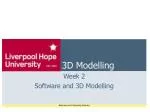 3D Modelling - slide 1