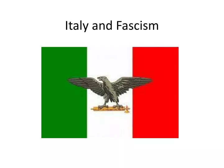 italy and fascism