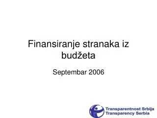 finansiranje stranaka iz bud eta