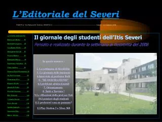 l editoriale del severi