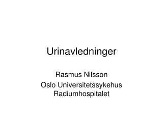 urinavledninger