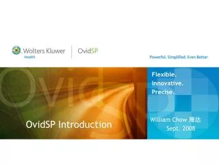 OvidSP Introduction