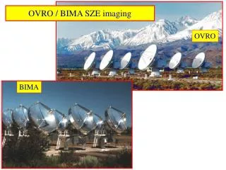 OVRO / BIMA SZE imaging