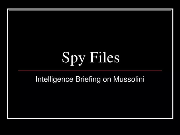spy files