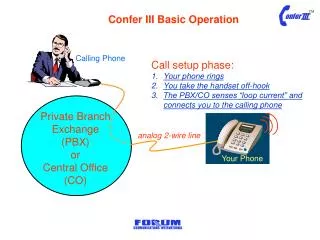 Private Branch Exchange (PBX) or Central Office (CO)