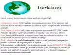 I servizi in rete - slide 1