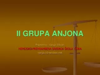 ii grupa anjona