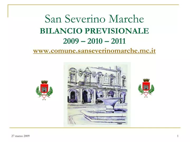san severino marche bilancio previsionale 2009 2010 2011 www comune sanseverinomarche mc it
