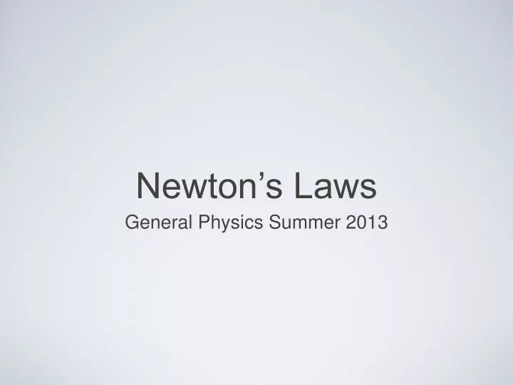 newton s laws