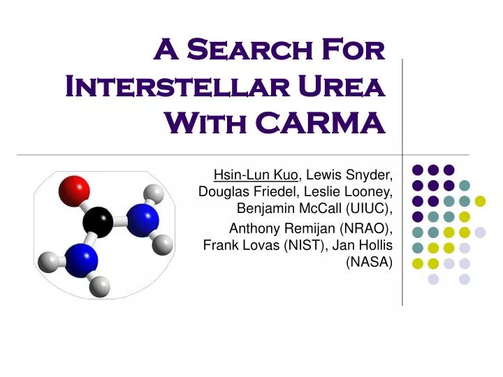 a search for interstellar urea with carma