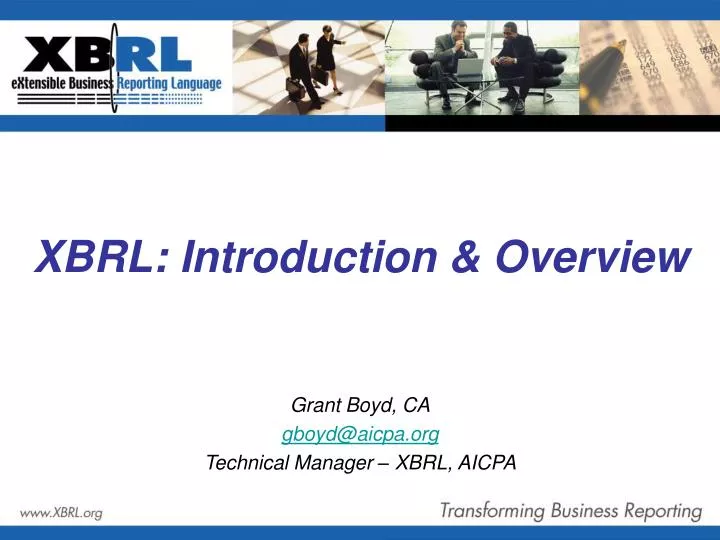 xbrl introduction overview