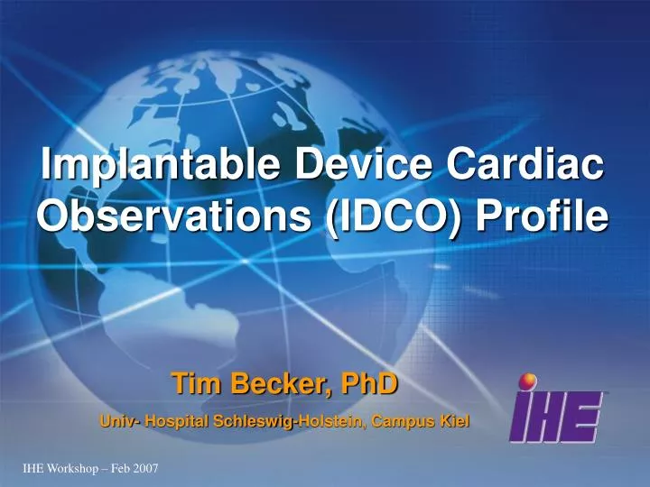 implantable device cardiac observations idco profile
