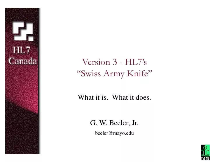 version 3 hl7 s swiss army knife