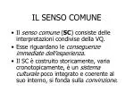IL SENSO COMUNE - slide 1