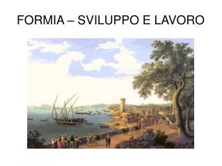 formia sviluppo e lavoro