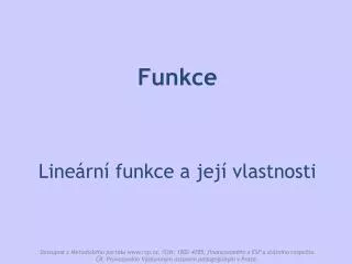 funkce