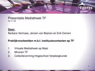 presentatie mediatheek tf 02 11 06