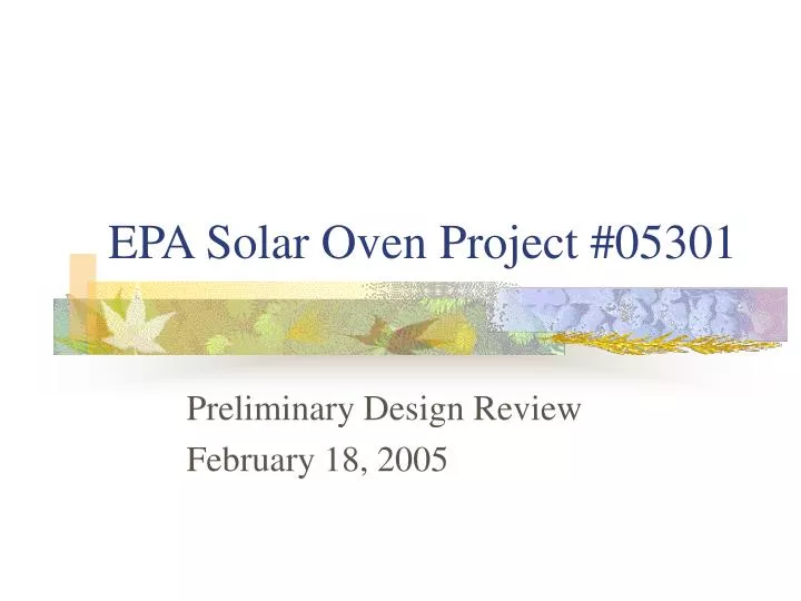 epa solar oven project 05301