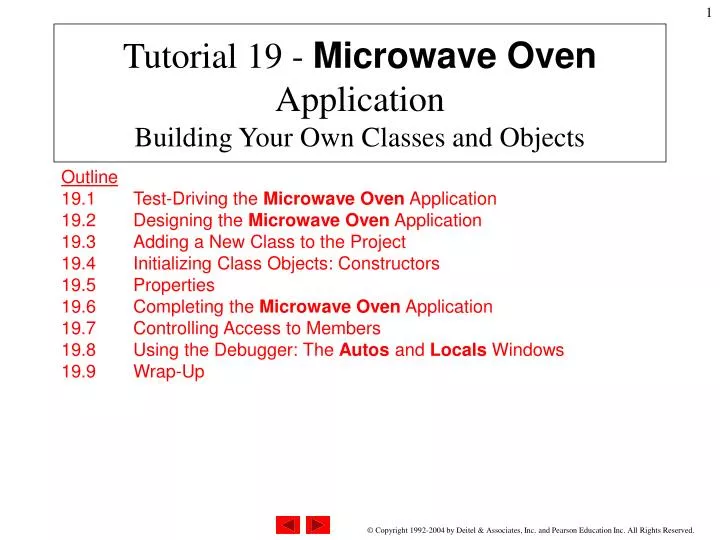 tutorial 19 microwave oven application building your own classes and objects