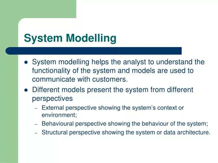 system modelling