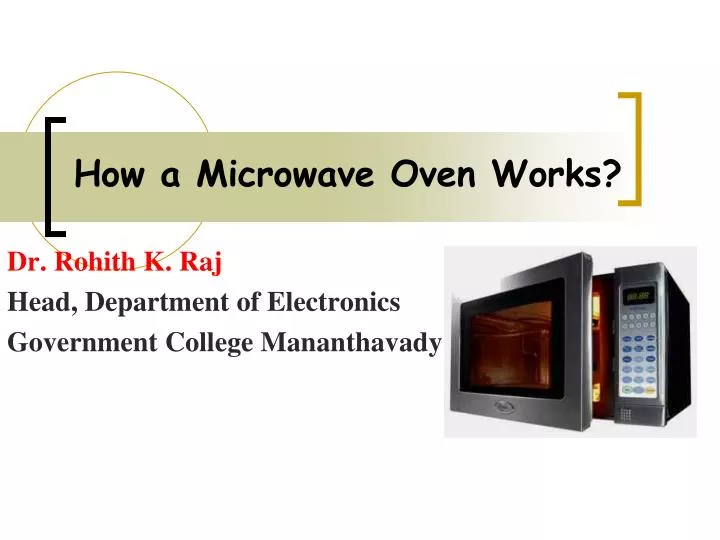 how a microwave oven works