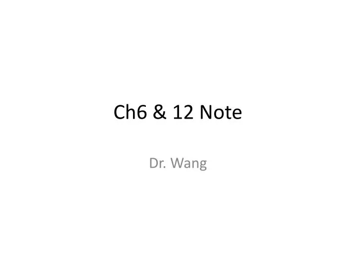 ch6 12 note