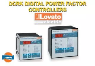 DCRK DIGITAL POWER FACTOR CONTROLLERS