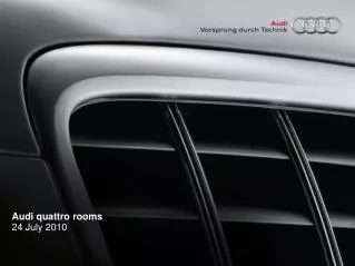 Audi quattro rooms