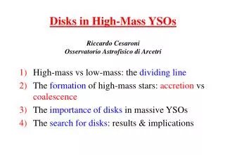 Disks in High-Mass YSOs