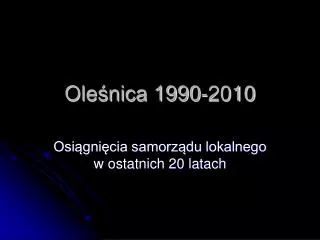 ole nica 1990 2010