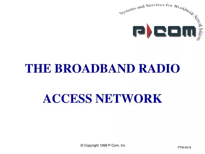 the broadband radio access network
