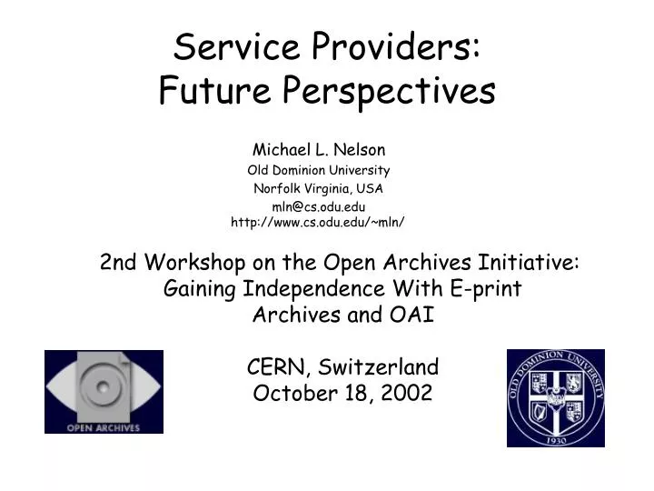 service providers future perspectives