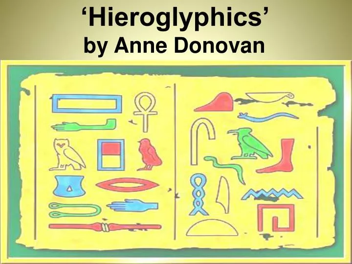 hieroglyphics by anne donovan