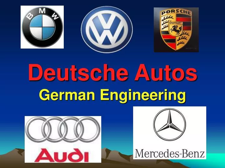 deutsche autos german engineering
