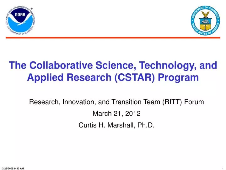 the collaborative science technology and applied research cstar program