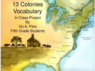 13 Colonies Vocabulary