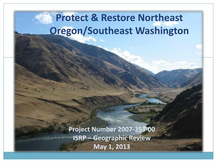 protect restore northeast oregon southeast washington