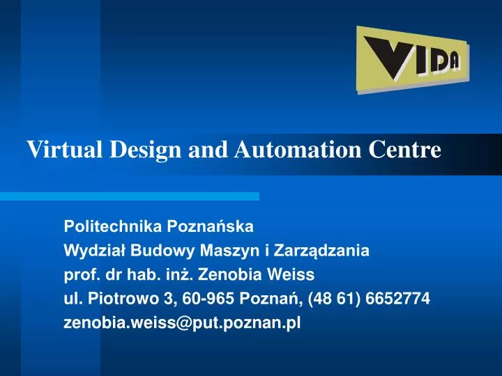 virtual design and automation centre